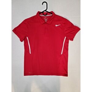 Nike Dri-FIT Polo Shirt Men's Large Short‎ Sleeve Golf Athletic Performance